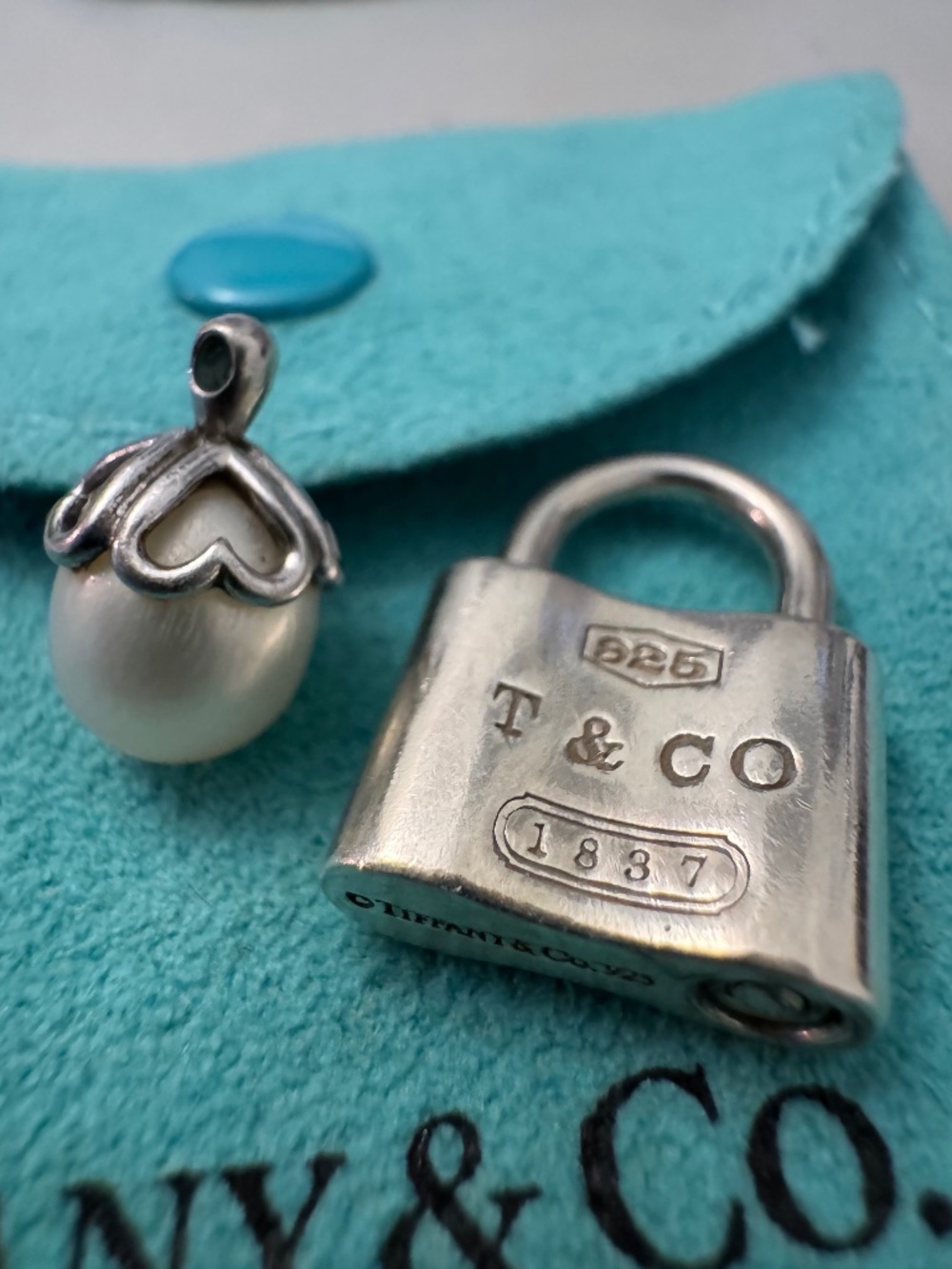Tiffany & Co. Pendants - Pearl & Padlock